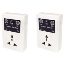 2X GSM Power Socket Intelligent Relay Remote Control Automation Appliance By Phone Call SMS APP UK Plug