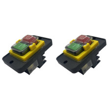 2X KJD12-14 Built-in / Device Magnetic 6 Pin 230V Stop Push Button