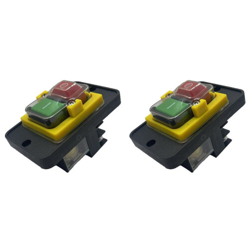 2X KJD12-14 Built-in / Device  Magnetic  6 Pin 230V Stop Push Button