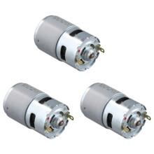 3X Motor de Escobillas Pequeñas de 775 CC y 21 V, Motor Silencioso de Alta Velocidad y Doble Cojinete de Alta Potencia