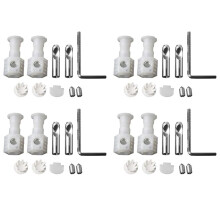4X Wandtoiletten Bevestigingssets Bevestigingsschroeven Bevestigingsbouten Universele Wandmontage Toiletbril Bevestigingsbouten Schroevenset