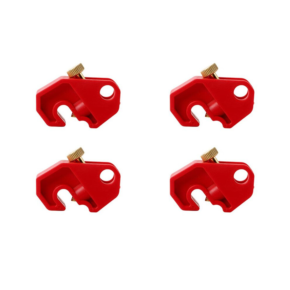 4X Circuit Breaker Lockout Device With Screw Circuit Safety Lock Universal Single And Multi Pole Breakers, Durable, Safe 4713772049103