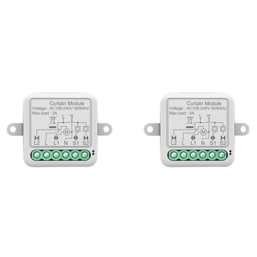 2X Tuya Zigbee  Curtain  Module Intelligent Circuit Breaker Support APP Remote Control for Curtain