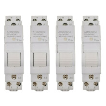 4X Tuya  Life ZigBee Circuit Breaker Din Rail 1P Single Pole Dry Contact Timer Relay App Remote Control  Timer