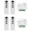 Tuya  Life WiFi 433Mhz Blind Curtain  with RF Remote for Electric Roller Shutter Control, 4RC 2RE 1