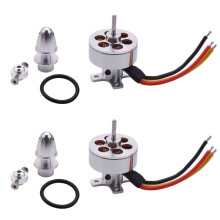 2X Bürstenloser Miniatur Gleich Strom Motor 2211-1300 KV Geeignet für Miniatur  Vierachsen Drohnen mit Festem Flügel