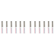 12PCS CorelessVibration Motor 7X25Mm Waterproof Vibration Motor 1-6V 8000-2000RPM Suitable for Vibration Equipment