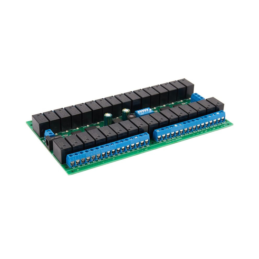 5X R421c32 Dc12v 32 Channels Modbus Rtu Rs485 Bus Relay Module Uart Serial Port Board 4712270116058