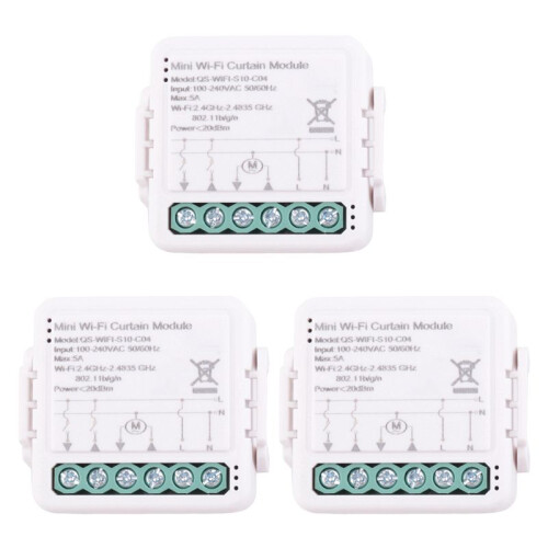 3X Tuya  WiFi Curtain  Module for Roller Shutter Electric Motor  Life APP Remote Control