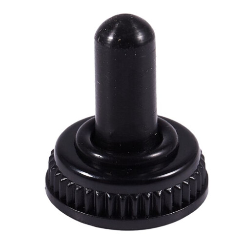 40 X Waterproof Toggle  Boot Cap Black Rubber Cover 6mm Diameter