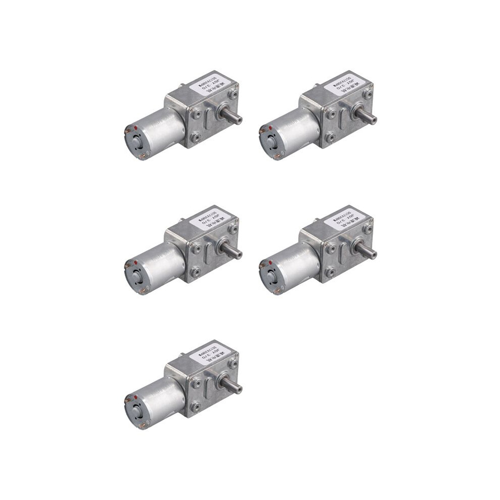 5X Jgy370 Motor 12V 30Rpm Reduce Speed Motor With High Torque Turbo Worm Geared 4713045283265