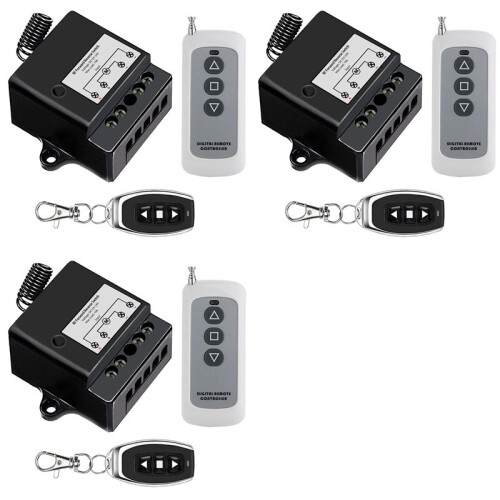 3X DC12V-24V Forward Reverse , Linear Actuator Remote Control,10A Current,165 Ft Range,Linear Actuator with Remote