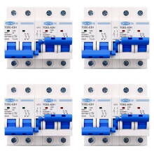 4X TOMZN 2P + 2P MTS TOMZN Interruttore Automatico Interruttore di Trasferimento Manuale un Doppia Alimentazione AC MCB 50HZ/60HZ, 40A