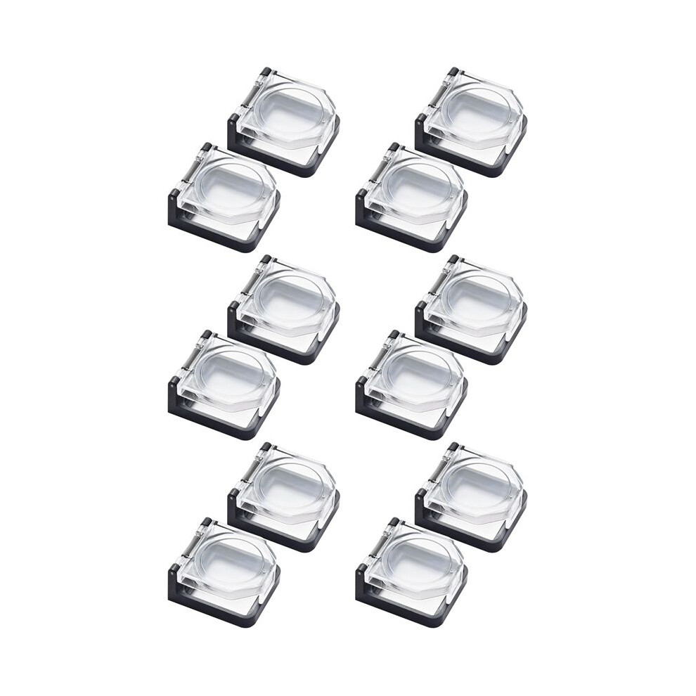 12X Power Push Button Cover,Waterproof And Collision Resistant, Dustproof Safety Protector For 25Mm Hole A 6033967253343