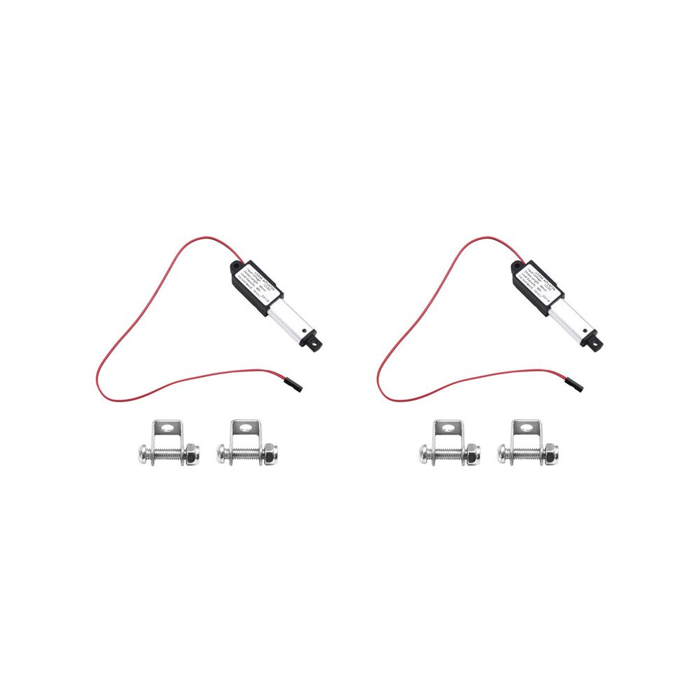 2X Micro-Type Linear Actuator,1In Stroke,60N/13.5Lb,Speed 15Mm/S Electric Waterproof Actuator Motor 12V 4712184109559