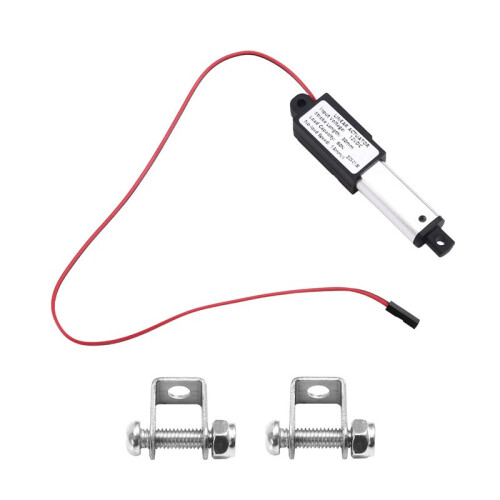 2X Atuador Linear Tipo Micro, Curso de 1 Polegadas, 60 N/13,5 Lb, Velocidade 15 mm/S  Motor Atuador Elétrico Impermeável LinearActuator 12 V 1