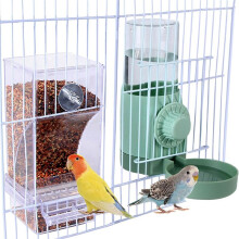 Geen Rommel Voederbak voor Vogels, Waterdispenser voor Kooien, Accessoires voor Parkietenkooien, Automatische Waterbak voor Papegaaien