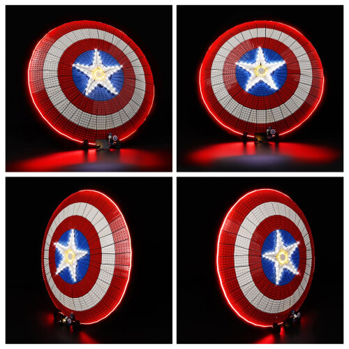 LED Light Kit for  76262 Captain America's Shield, USB Powered RC Lighting Accessories 1