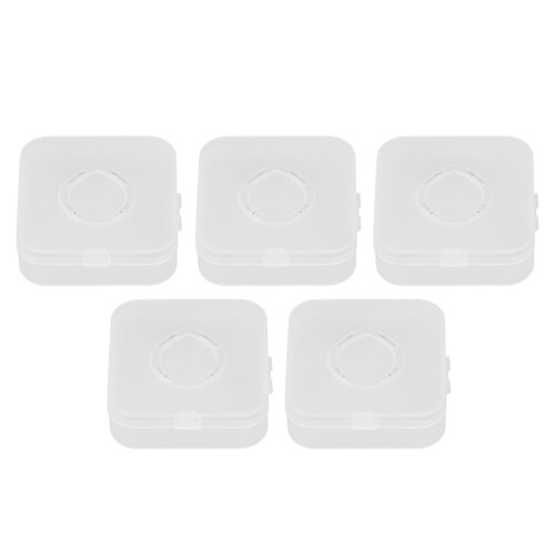 Transparent Storage Boxes with Hinged Lid Lightweight and Durable Clear Plastic Storage Containers for Beads Small Items Organizer Multi-Purpose Use