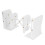 Large White Metal Retractable Bookends - Slim Desk Support 9