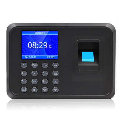 F01 Fingerprint Attendance Machine with Instant Recognition USB Download Biometric Time Clock