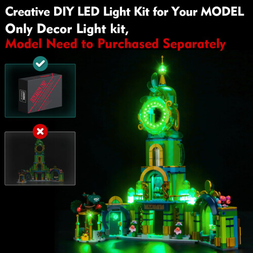 LED Light Kit for  Emerald City 75684, USB Powered Lighting Upgrade, Easy Installation 1