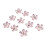 10PCS Flower Rhinestones Flat/Slick Bottom Clear 1