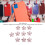10PCS Flower Rhinestones Flat Back Multi-purpose Embellishments 3