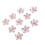 10PCS Flower Rhinestones Flat/Slick Bottom Clear 15