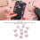10PCS Flower Rhinestones Flat Back Multi-purpose Embellishments 7