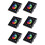 6X DC12V-24V RGB / RGBW Wall Mounted Touch Panel Controller Glass Panel Dimmer  Controller Black 1
