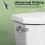 2X Toilet Handle Brass Lever Flush Replacement Kit with Flapper Chain, Toilet Tank Lever Universal Fitting (Side Mount) 3