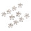 10Pcs Clear Flower Rhinestones Flat-Back Charms 9