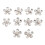 10Pcs Clear Flower Rhinestones Flat-Back Charms 2