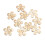 10Pcs Clear Flower Rhinestones Flat-Back Charms 11