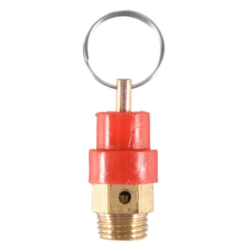 Soupape de pression, 1/4 PT, pour compresseurs d'air Rouge + or