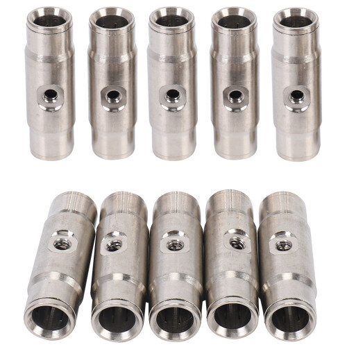10 Peças 3/8 Polegadas Slip Lok Misting Nozzle Coupling Tees 10/24 UNC 1000 PSI Quick Connect
