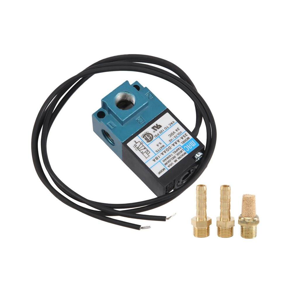 24V 5.4W Ecu 3 Port Electronic Boost Control Solenoid Valve 35A-Aaa-Ddaa-1Ba With 3Pcs Fittings Kits 6133606784716