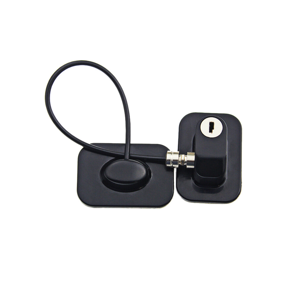 Baby Safety Window Restrictors With Safety Lock Cable, No Screws Required To Avoid Damage And Protect The Safety, Black