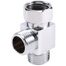 Brass 3 Way Water Diverter Adapter Quickly Installation Bathroom Shower Bidet Angle Replacement Valve Connector