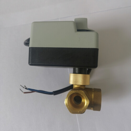 Air Conditioning Electric Actuator  Valve AC220V DN15 Three-Way Electric  Valve Three-Wire Two-Control 1