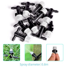 DIY Garden Patio Misting Flow Drip Irrigation Misting Cooling System with Mist Nozzle Sprinkler for Plant Flower