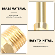 6PCS Brass Air Chuck Set,1/4 Inch Closed Air Chuck & Female NPT Dual Air Chuck & Closed Flow Tire Chuck