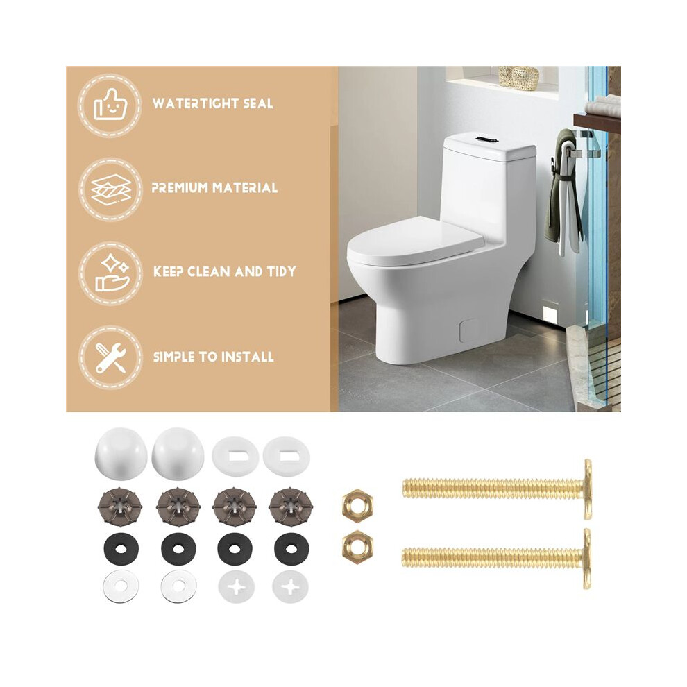 Toilet Wax Ring Kit For Floor Outlet Toilets New Install Or Re- Include Closet Bolts,Bolt Caps,Flange And Washers 4711945285075