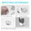 Adhesive Security Plate with Slot for Cables To Lock Down Laptops, Tablets, Monitors and Other Devices (Silver 2 Pack) 8