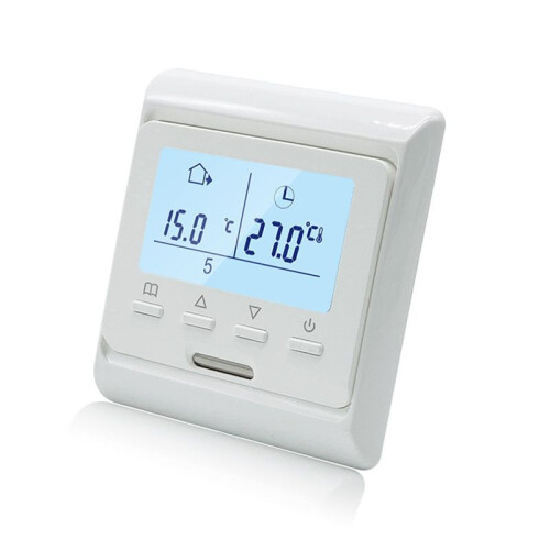Underfloor Heating Thermostat with LCD Screen, Compatible with 220V Electric, Water, Efficient Temperature Control,B 1