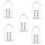 5X Anti-Theft Button Combination Padlock Digit Push Password Lock Zinc Alloy Security Lock 1
