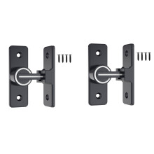 Barn Door Lock Hardware, 90 Degree Heavy Duty Gate Latches Flip  Safety Door Bolt  Lock 2 Pack