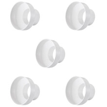 5X Lüftungsrohrreduzierer Adapterrohr Luftkanaladapter Rohrverbinder für Inline Belüftungssystem (150-100mm)