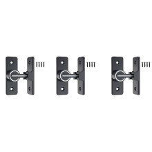3X Barn Door Lock Hardware, 90 Degree Heavy Duty Gate Latches Flip Safety Door Bolt Lock 1 Pack
